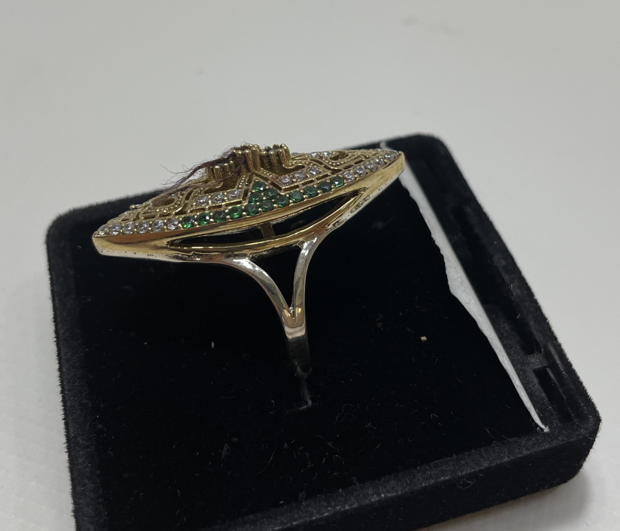 MEKİK FORMUNDA GÜMÜŞ YÜZÜK