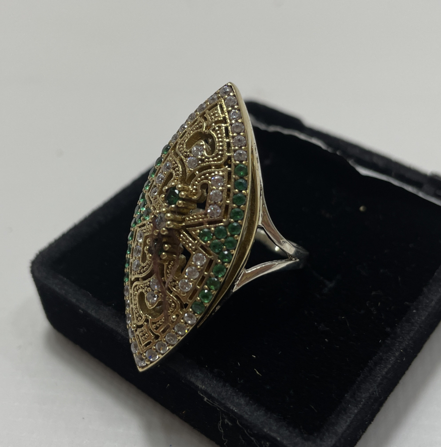 MEKİK FORMUNDA GÜMÜŞ YÜZÜK