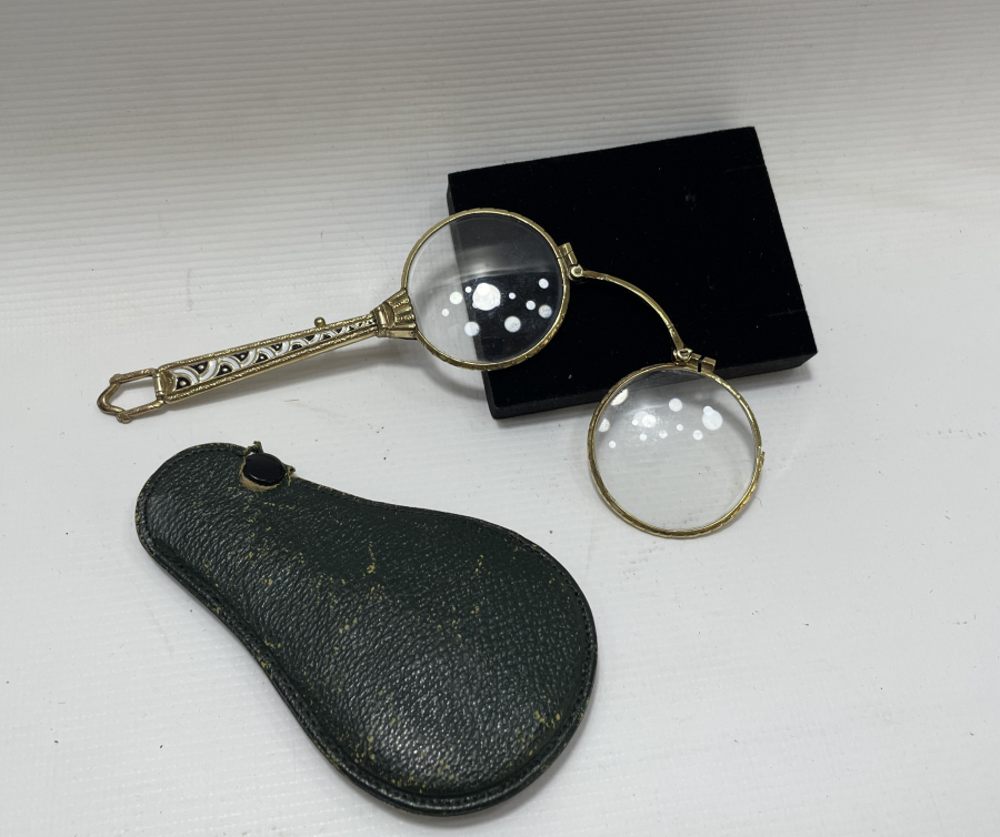 OSMANLI DÖNEMİ ÇOK NADİR MİNELİ VE ALTIN KAPLAMA GÖZLÜK