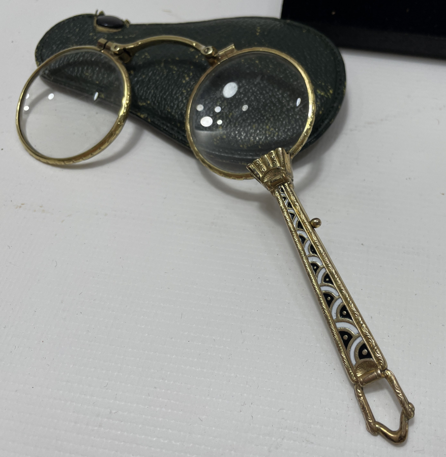 OSMANLI DÖNEMİ ÇOK NADİR MİNELİ VE ALTIN KAPLAMA GÖZLÜK