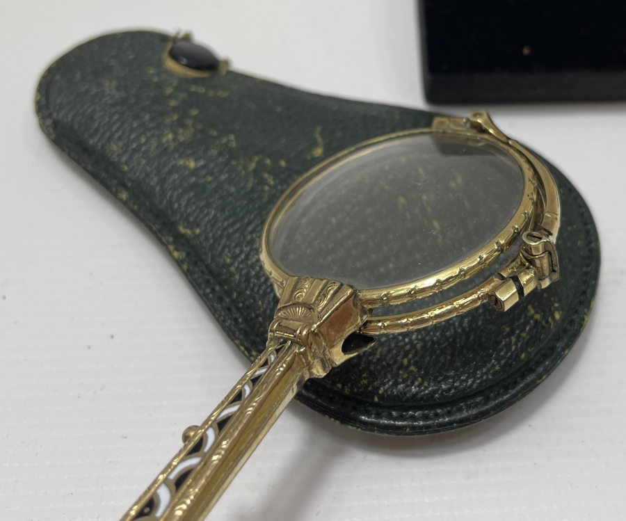 OSMANLI DÖNEMİ ÇOK NADİR MİNELİ VE ALTIN KAPLAMA GÖZLÜK