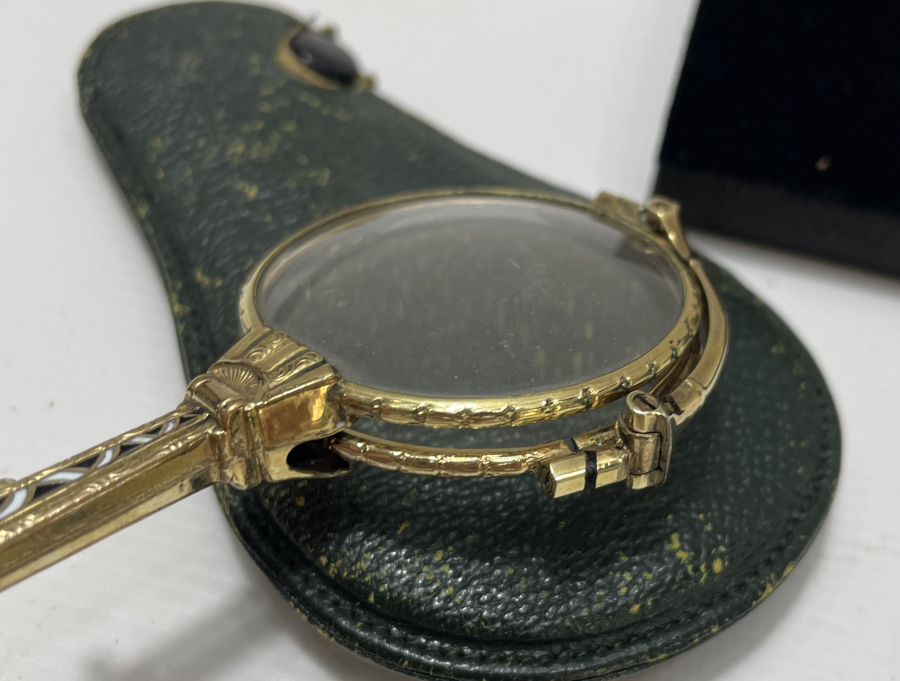 OSMANLI DÖNEMİ ÇOK NADİR MİNELİ VE ALTIN KAPLAMA GÖZLÜK