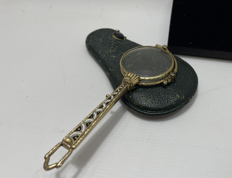 OSMANLI DÖNEMİ ÇOK NADİR MİNELİ VE ALTIN KAPLAMA GÖZLÜK