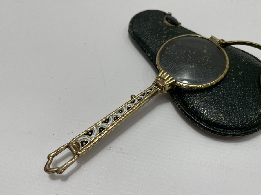 OSMANLI DÖNEMİ ÇOK NADİR MİNELİ VE ALTIN KAPLAMA GÖZLÜK