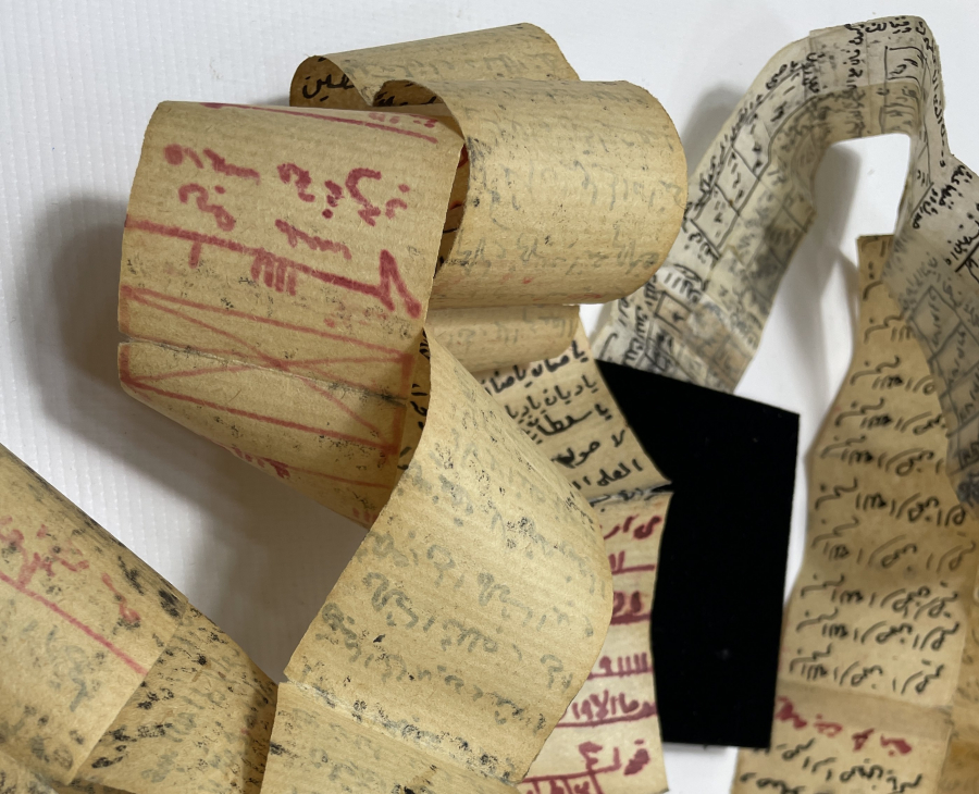 OSMANLI DÖNEMİ DEV BOYDA EL YAZMA TILSIMLI HAMAYIL