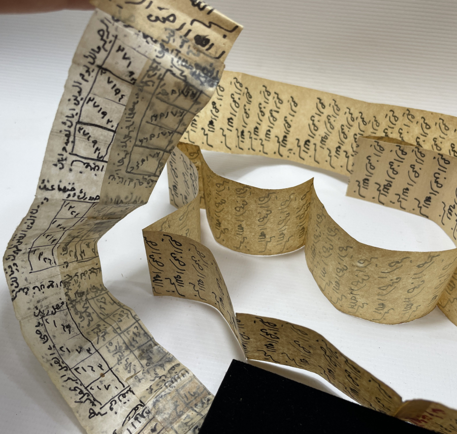 OSMANLI DÖNEMİ DEV BOYDA EL YAZMA TILSIMLI HAMAYIL