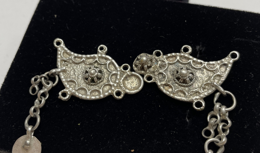 OSMANLI DÖNEMİ GÜVERSELİ GÜMÜŞ CEPKEN DÜĞMESİ