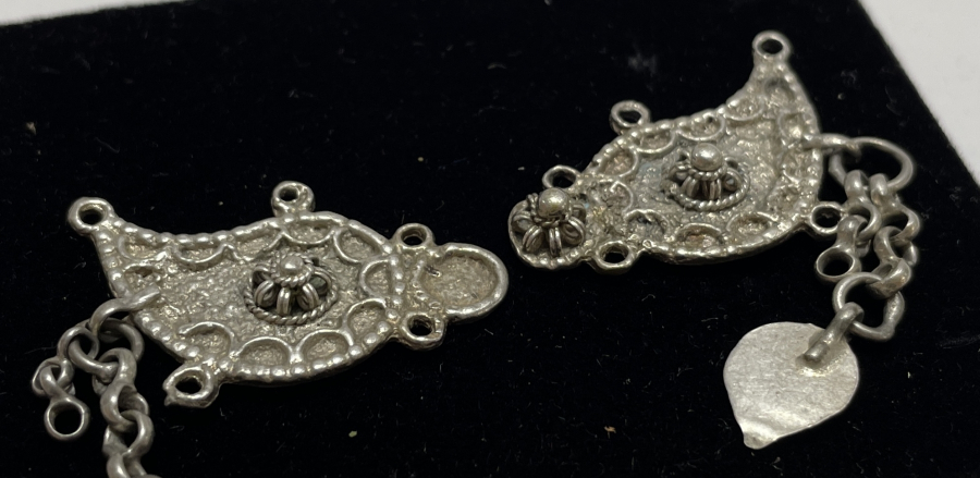 OSMANLI DÖNEMİ GÜVERSELİ GÜMÜŞ CEPKEN DÜĞMESİ