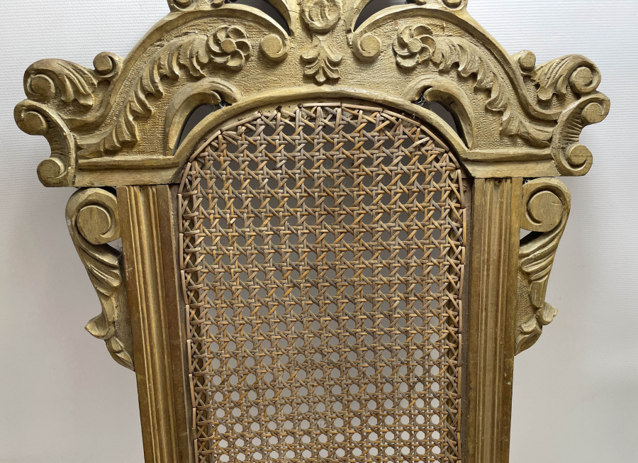 OSMANLI DÖNEMİ NADİR FORMDA SANDALYE ARKASI