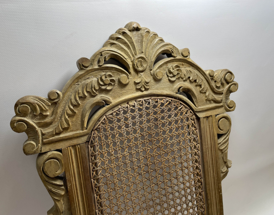 OSMANLI DÖNEMİ NADİR FORMDA SANDALYE ARKASI