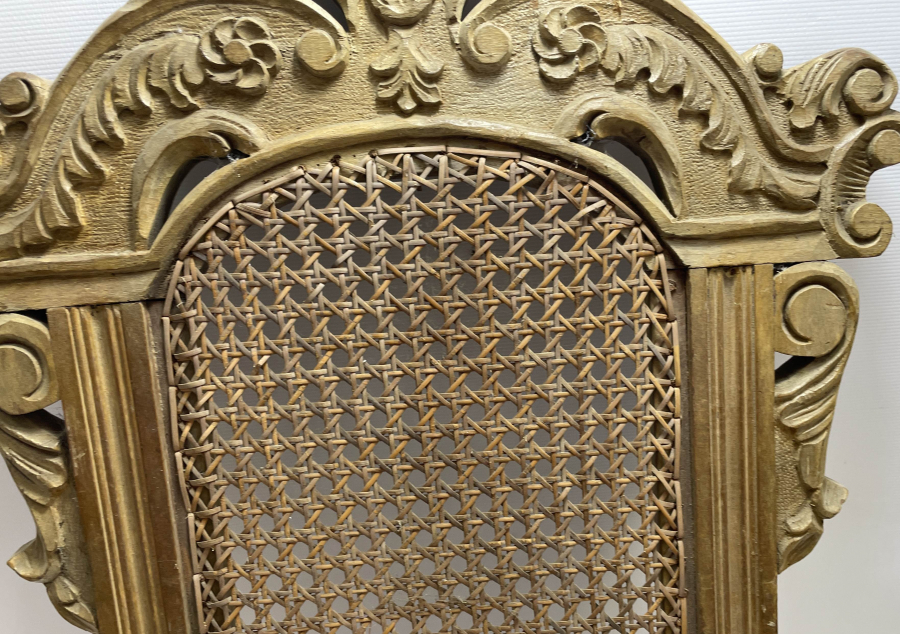 OSMANLI DÖNEMİ NADİR FORMDA SANDALYE ARKASI