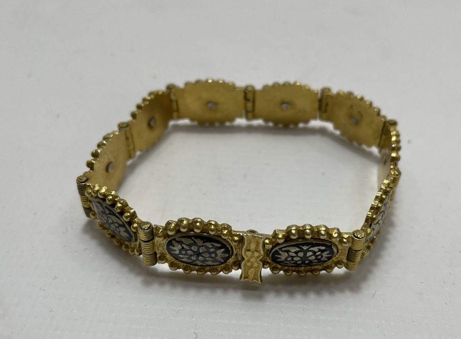 OSMANLI DÖNEMİ SAVAT İŞÇİLİKLİ GÜMÜŞ BİLEKLİK