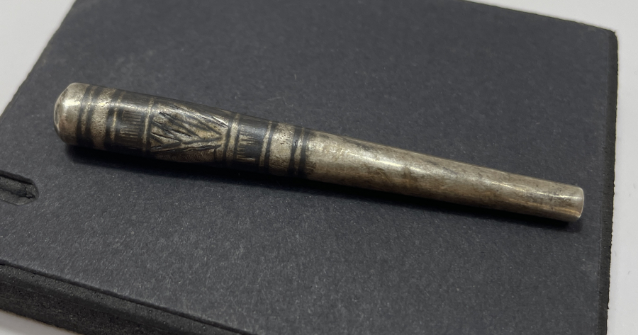 OSMANLI DÖNEMİ SAVAT İŞÇİLİKLİ GÜMÜŞ NARGİLE SİPSİSİ