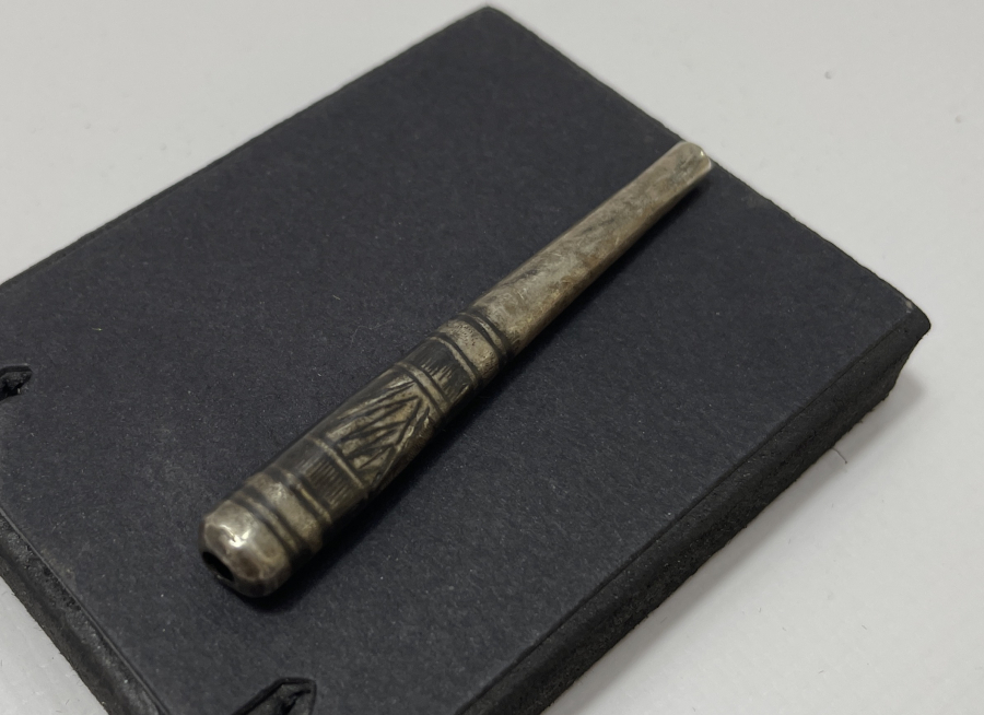 OSMANLI DÖNEMİ SAVAT İŞÇİLİKLİ GÜMÜŞ NARGİLE SİPSİSİ