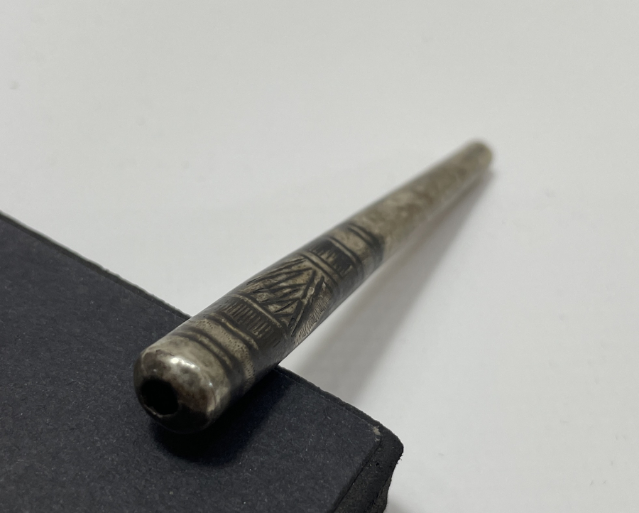 OSMANLI DÖNEMİ SAVAT İŞÇİLİKLİ GÜMÜŞ NARGİLE SİPSİSİ