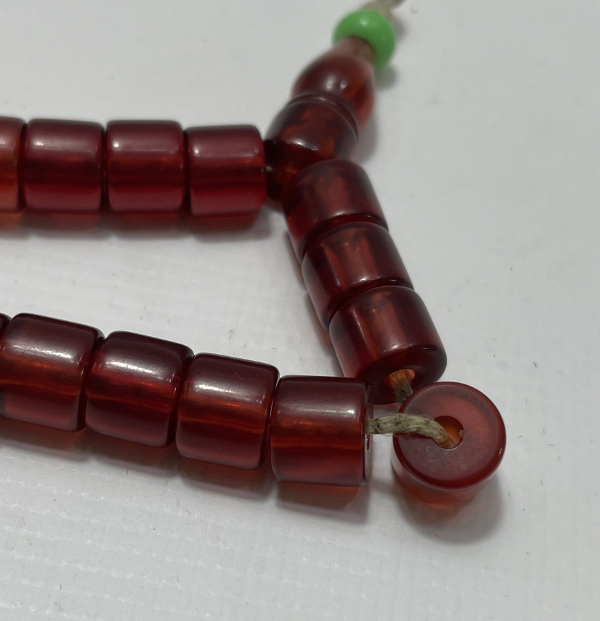 OSMANLI DÖNEMİ SU BAĞASI RENK ALMIŞ TESBİH