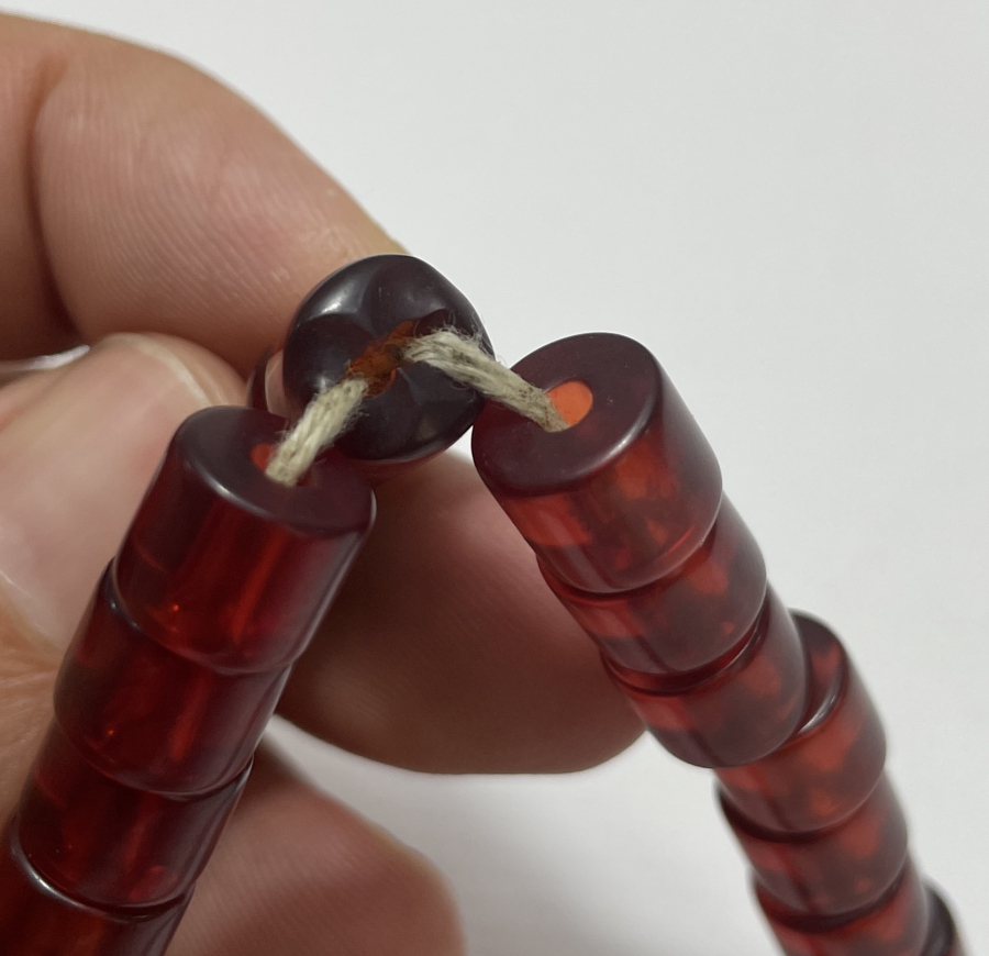 OSMANLI DÖNEMİ SU BAĞASI RENK ALMIŞ TESBİH