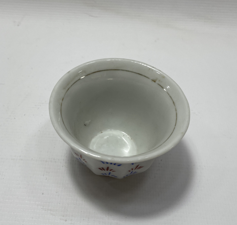 OSMANLI PAZARINA YAPILMIŞ İŞLEMELİ ZARF FİNCANI