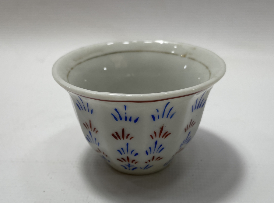 OSMANLI PAZARINA YAPILMIŞ İŞLEMELİ ZARF FİNCANI