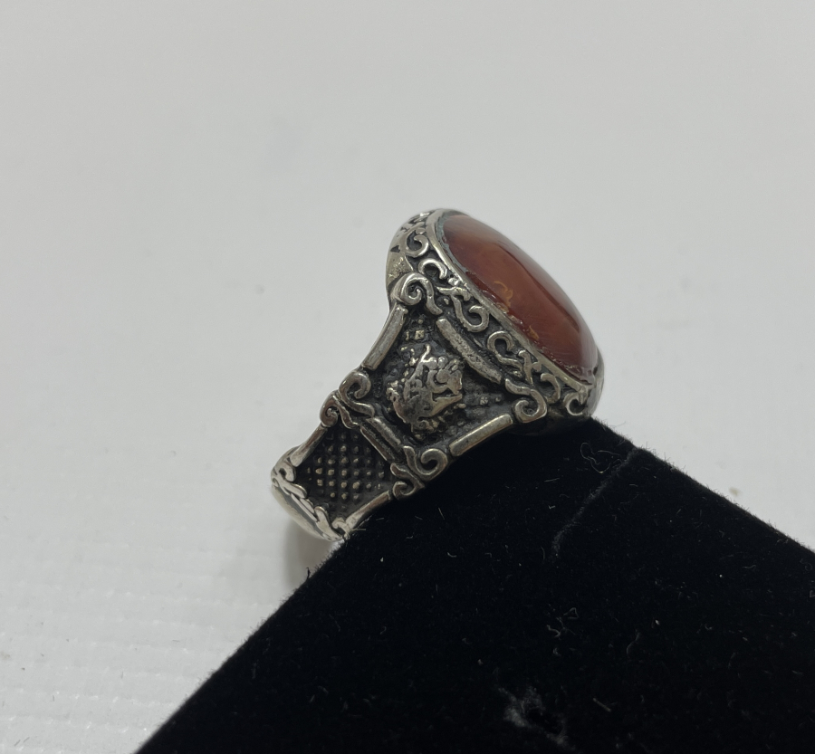 SIKMA KEHRİBAR GÜMÜŞ YÜZÜK