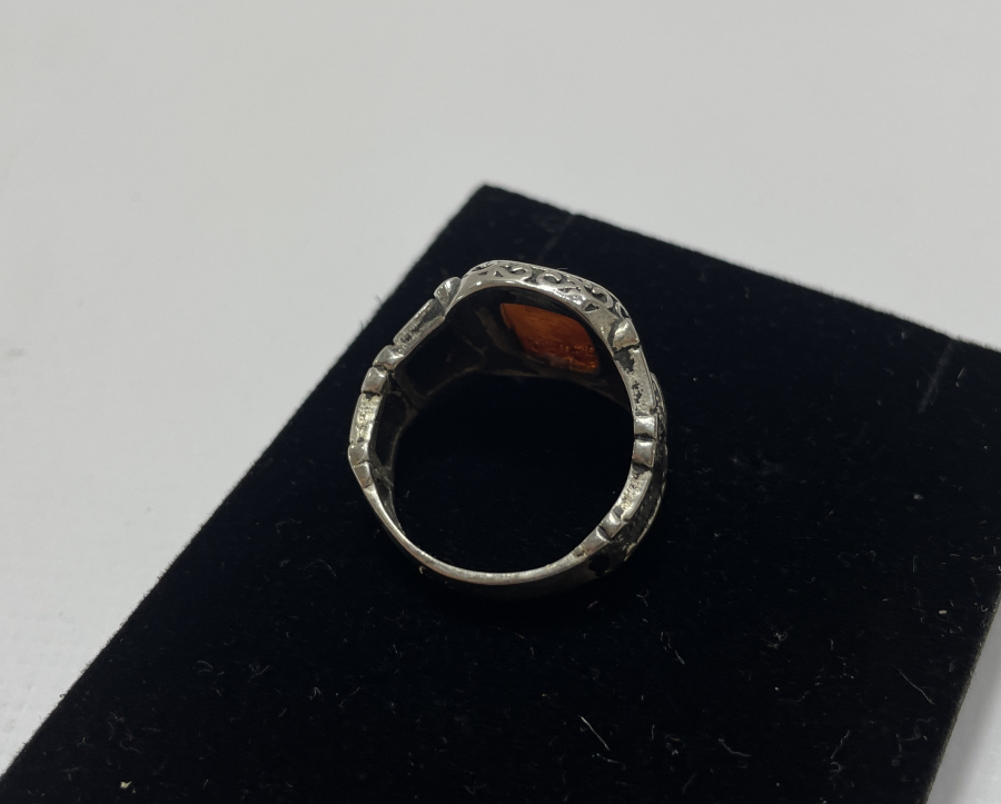 SIKMA KEHRİBAR GÜMÜŞ YÜZÜK