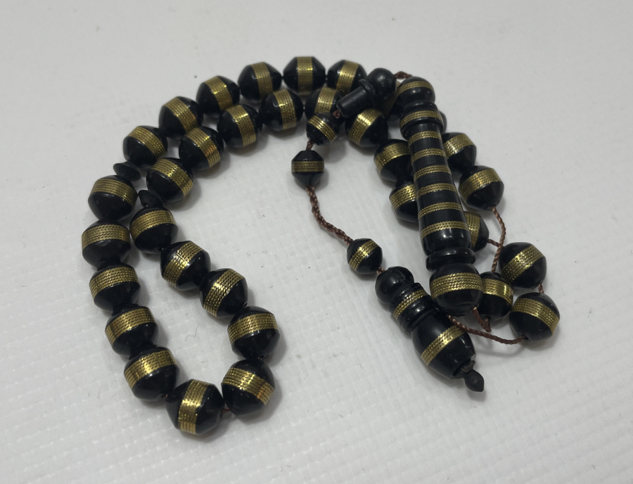 KUKA ÜZERİ PİRİNÇ SARMA İŞÇİLİKLİ TESBİH