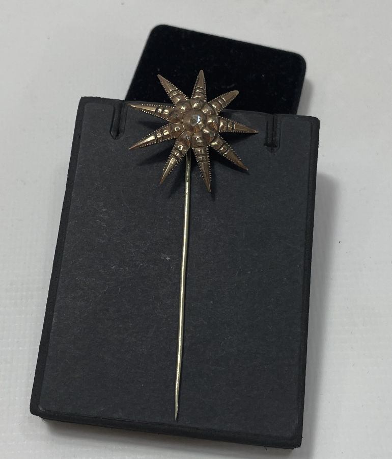 OSMANLI DÖNEMİ ELMASLI ALTIN BROŞ