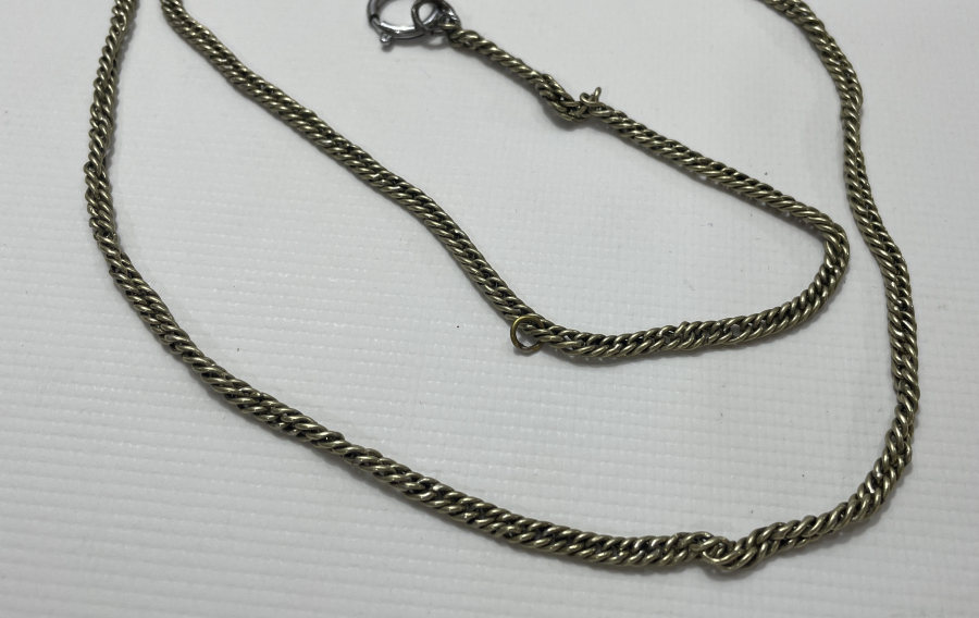 OSMANLI DÖNEMİ GÜMÜŞTEN MAMUL İPEK CEP SAATİ ZİNCİRİ -  SAAT KÖSTEĞİ