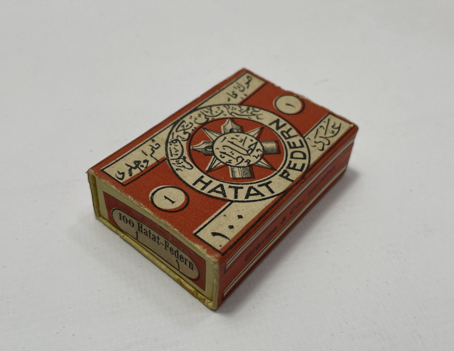 OSMANLI DÖNEMİ ORJİNAL KUTUSUNDA ÜZERLERİ OSMANLICA YAZILI  DİVİT UÇLARI