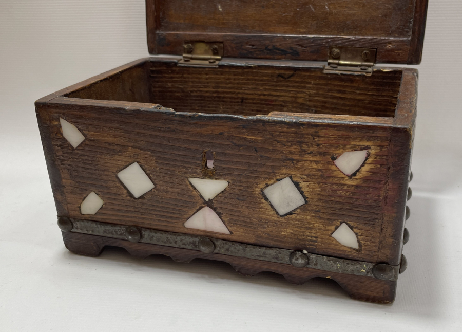 OSMANLI DÖNEMİ SEDEF İŞLEMELİ KUTU