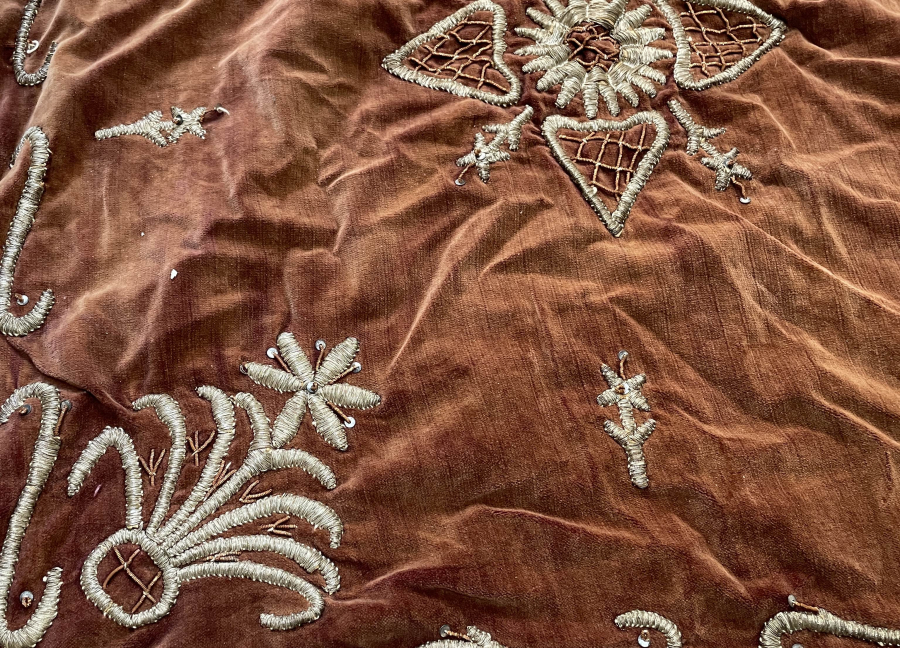 OSMANLI DÖNEMİ SIRMA İŞÇİLİKLİ GELİN BOHÇASI