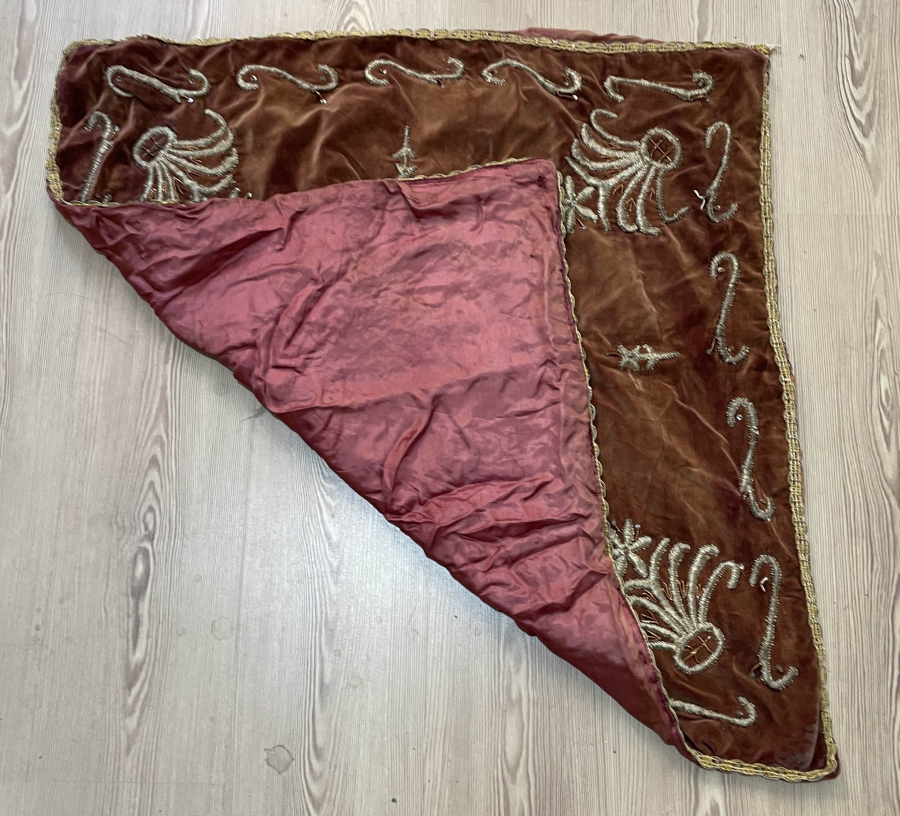 OSMANLI DÖNEMİ SIRMA İŞÇİLİKLİ GELİN BOHÇASI