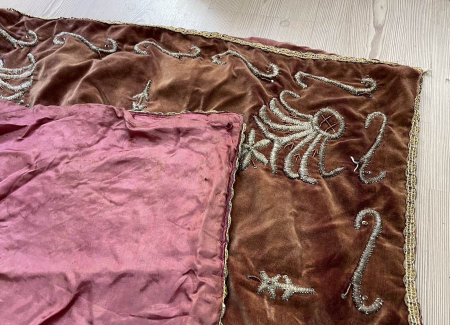 OSMANLI DÖNEMİ SIRMA İŞÇİLİKLİ GELİN BOHÇASI