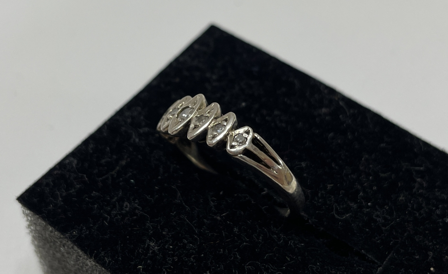 7 TAŞLI ANTİKA PIRLANTA YÜZÜK