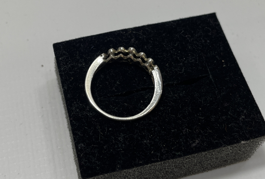 7 TAŞLI ANTİKA PIRLANTA YÜZÜK