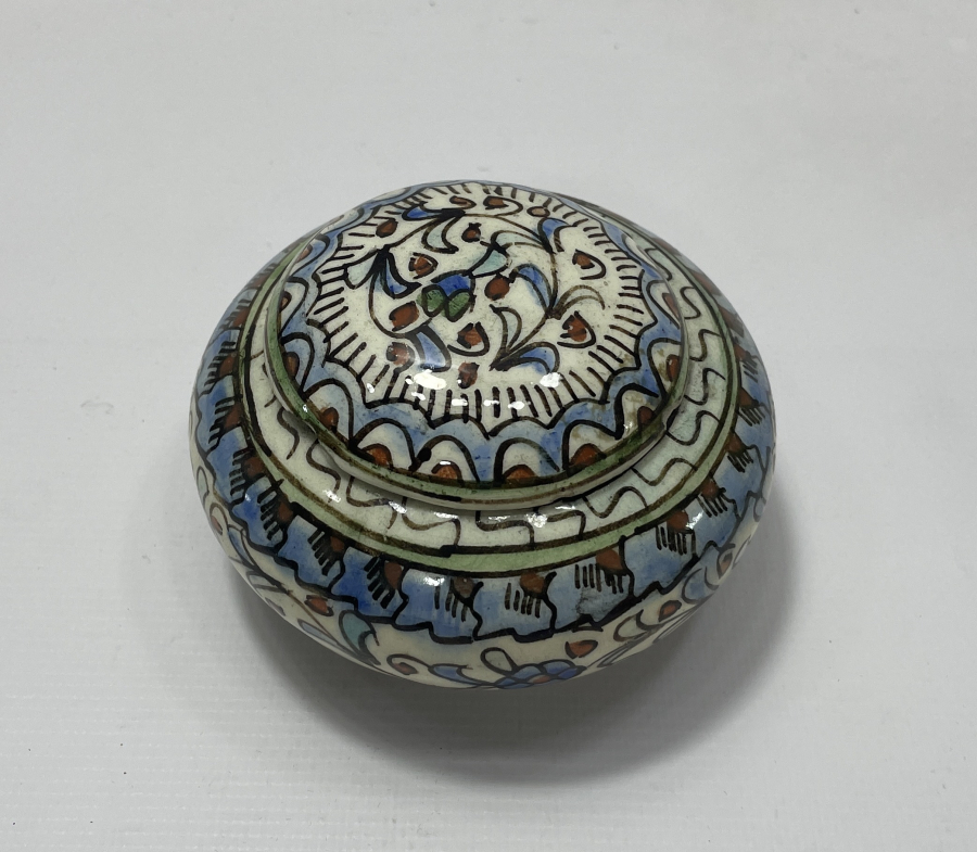 KÜTAHYA İŞİ ANTİKA KAPAKLI KAHVE KUTUSU