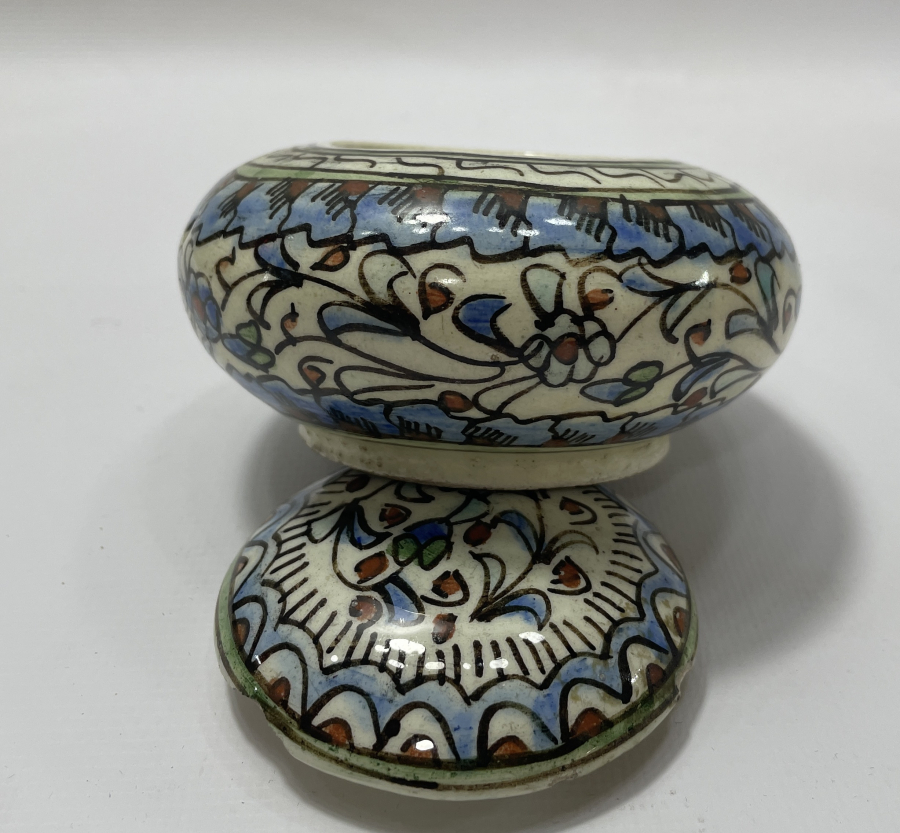 KÜTAHYA İŞİ ANTİKA KAPAKLI KAHVE KUTUSU