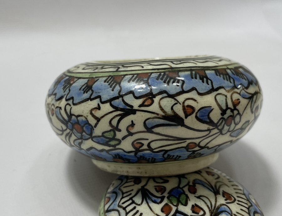 KÜTAHYA İŞİ ANTİKA KAPAKLI KAHVE KUTUSU