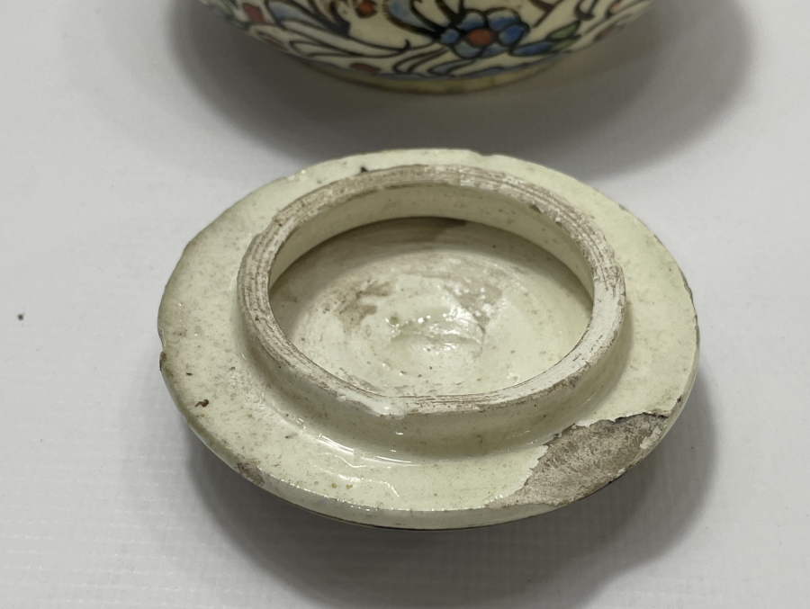 KÜTAHYA İŞİ ANTİKA KAPAKLI KAHVE KUTUSU