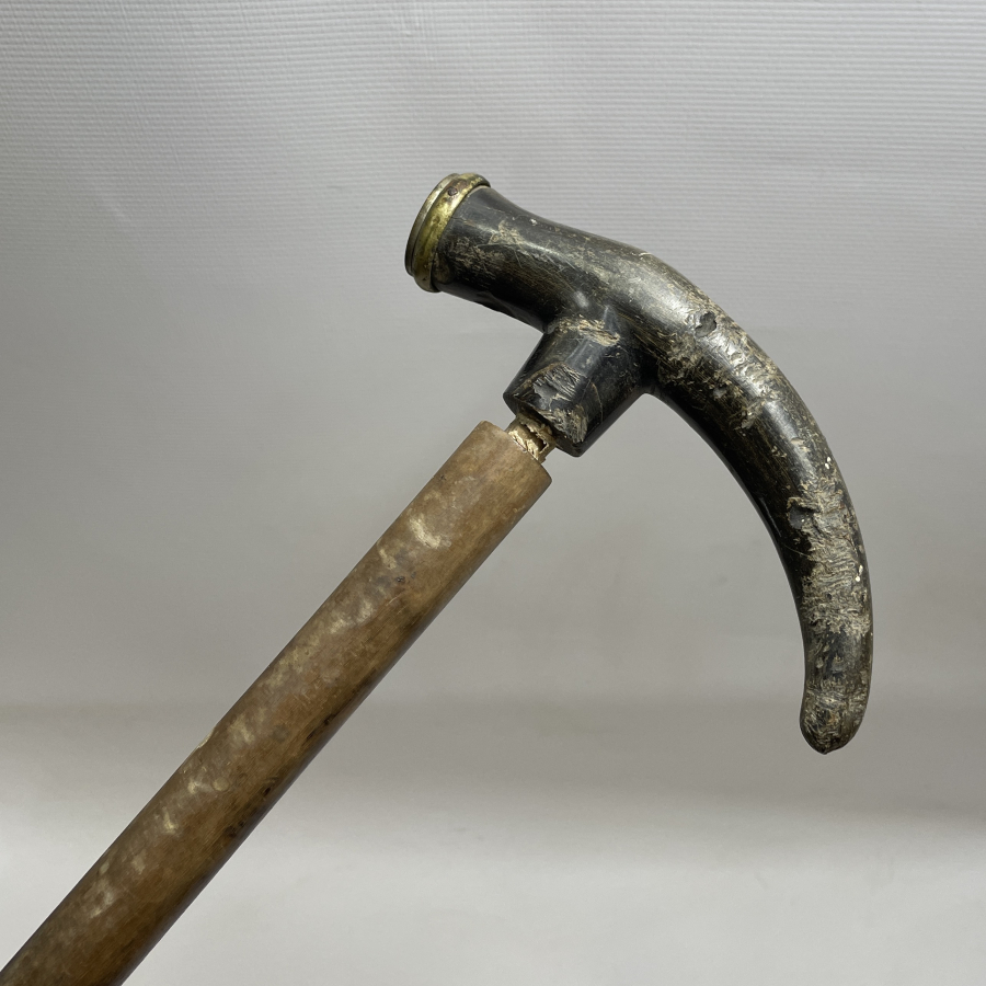 OSMANLI DÖNEMİ ÇOK NADİR DERVİŞ BOYNUZDAN MAMUL DERVİŞ TEBERİ