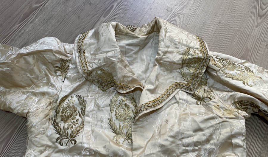 OSMANLI DÖNEMİ İPEK ATLAS GELİN CEKETİ