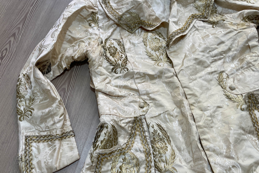 OSMANLI DÖNEMİ İPEK ATLAS GELİN CEKETİ