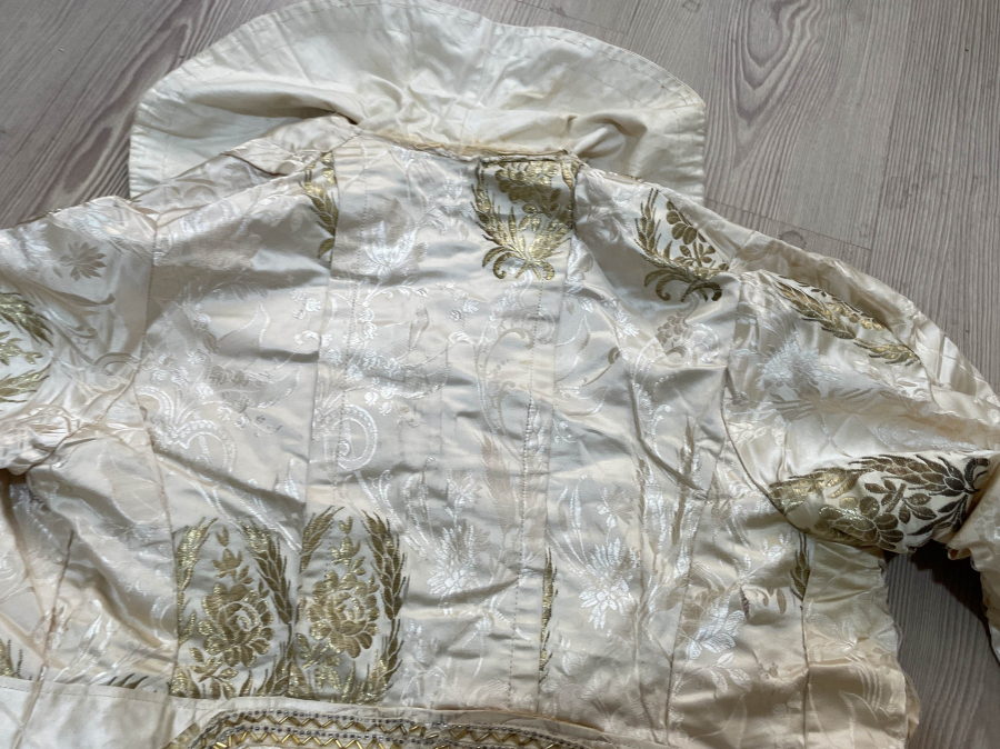 OSMANLI DÖNEMİ İPEK ATLAS GELİN CEKETİ