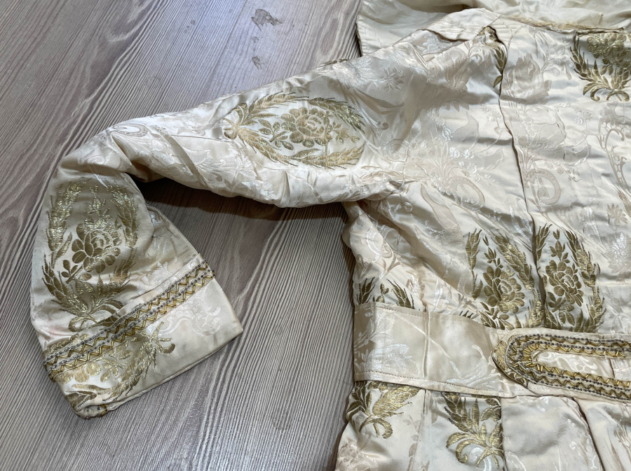 OSMANLI DÖNEMİ İPEK ATLAS GELİN CEKETİ