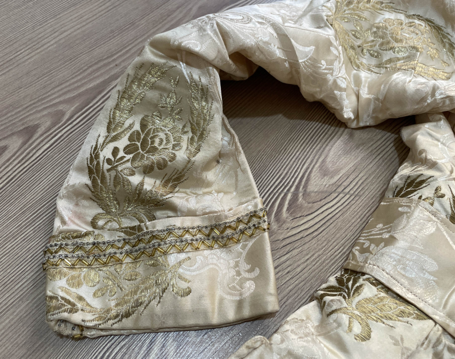 OSMANLI DÖNEMİ İPEK ATLAS GELİN CEKETİ