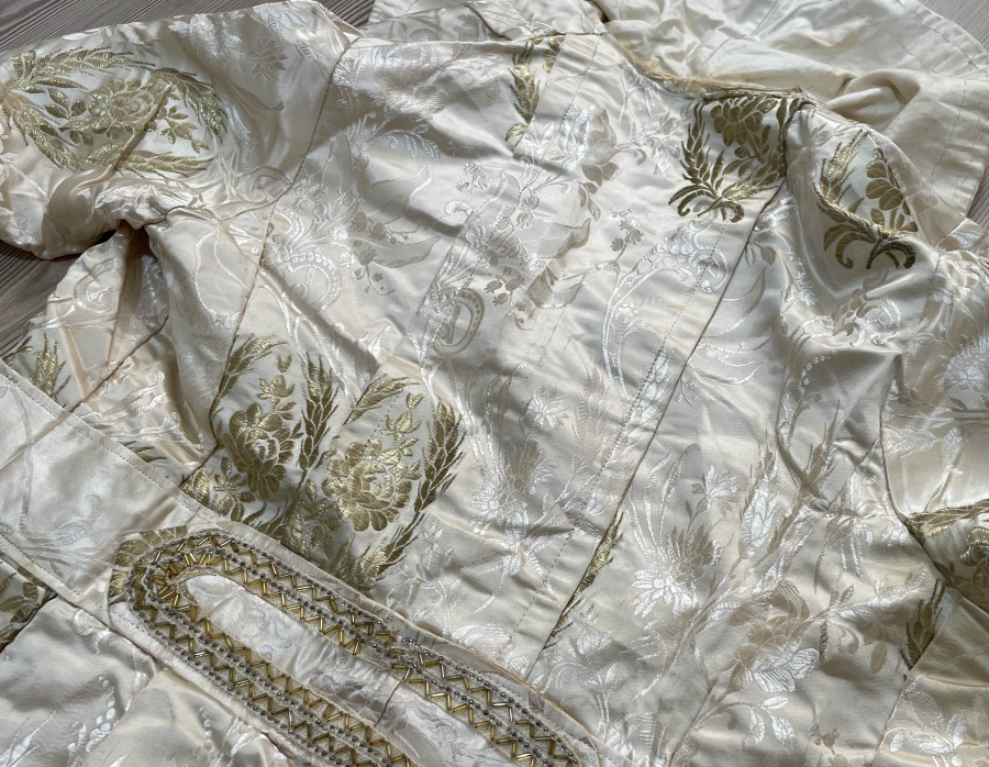 OSMANLI DÖNEMİ İPEK ATLAS GELİN CEKETİ