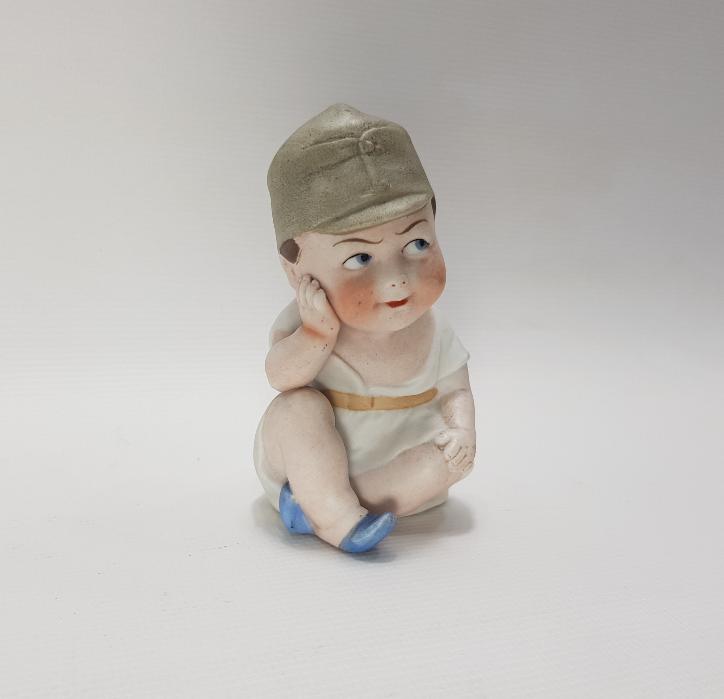 1. DÜNYA SAVAŞI DÖNEMİ ÇOCUK ASKER TEMALI ALMAN KIZILHAÇ BİBLO 