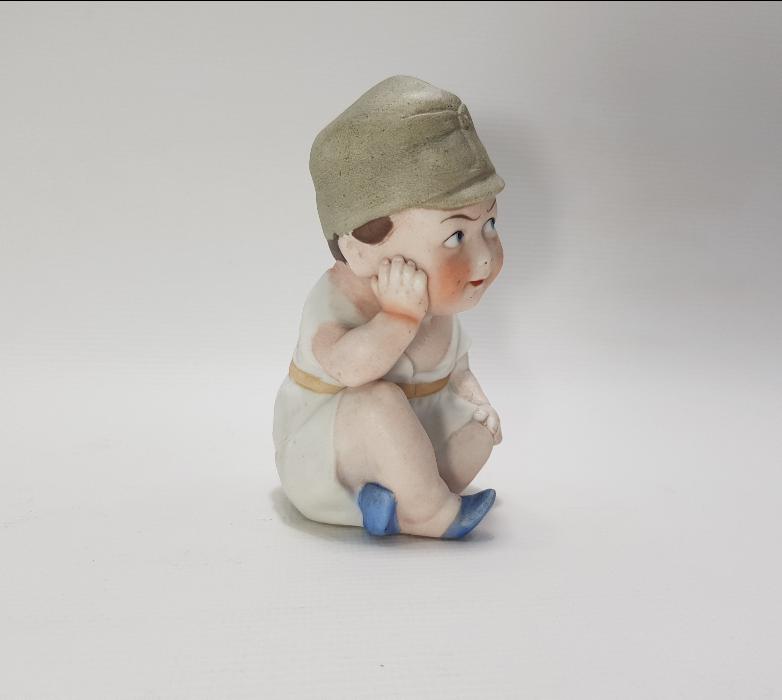 1. DÜNYA SAVAŞI DÖNEMİ ÇOCUK ASKER TEMALI ALMAN KIZILHAÇ BİBLO 