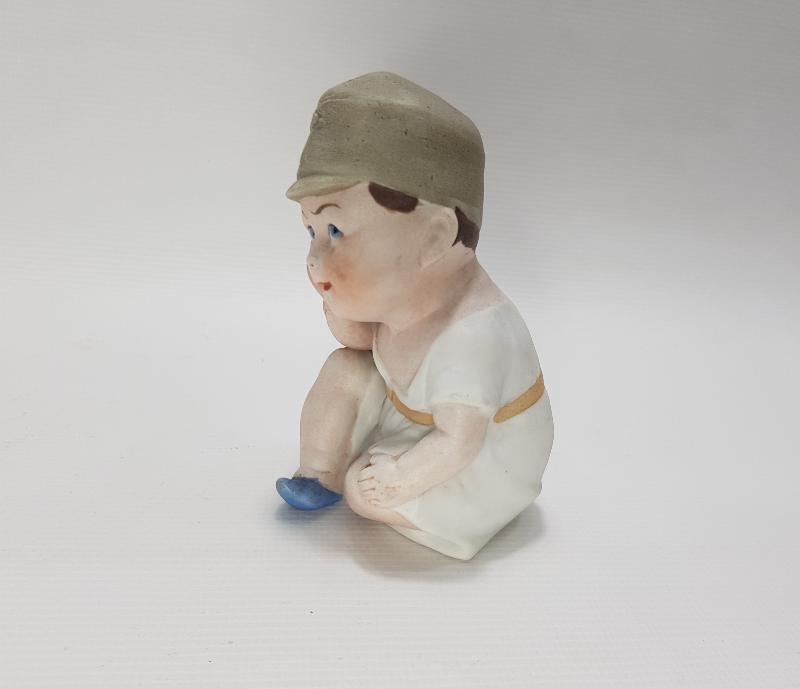 1. DÜNYA SAVAŞI DÖNEMİ ÇOCUK ASKER TEMALI ALMAN KIZILHAÇ BİBLO 