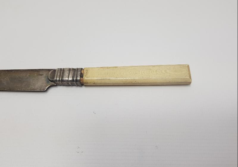 1900'LERDEN FİLDİŞİ SAPLI GÜMÜŞ MEYVE BIÇAĞI 